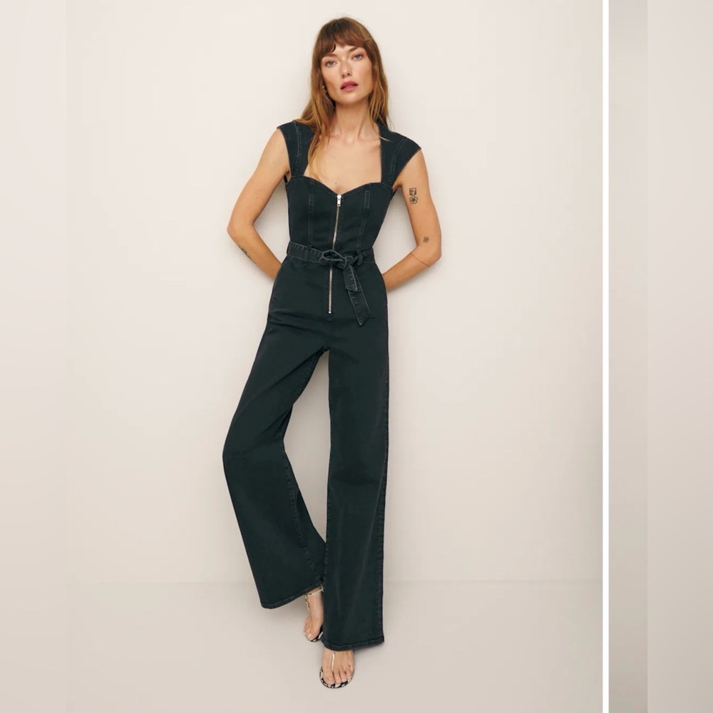 Reformation Calypso Denim Jumpsuit